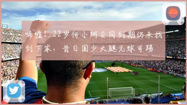 唏嘘！22岁何小珂合同到期仍未找到下家，昔日国少大腿无球可踢